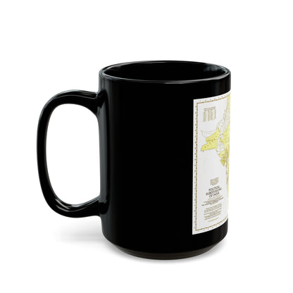 India - Political Subdivisions (1946) (Map) Black Coffee Mug-The Sticker Space