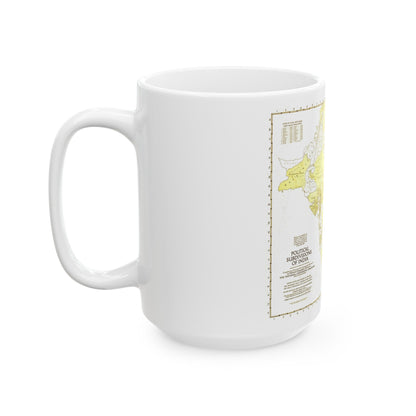 India - Political Subdivisions (1946) (Map) White Coffee Mug-The Sticker Space