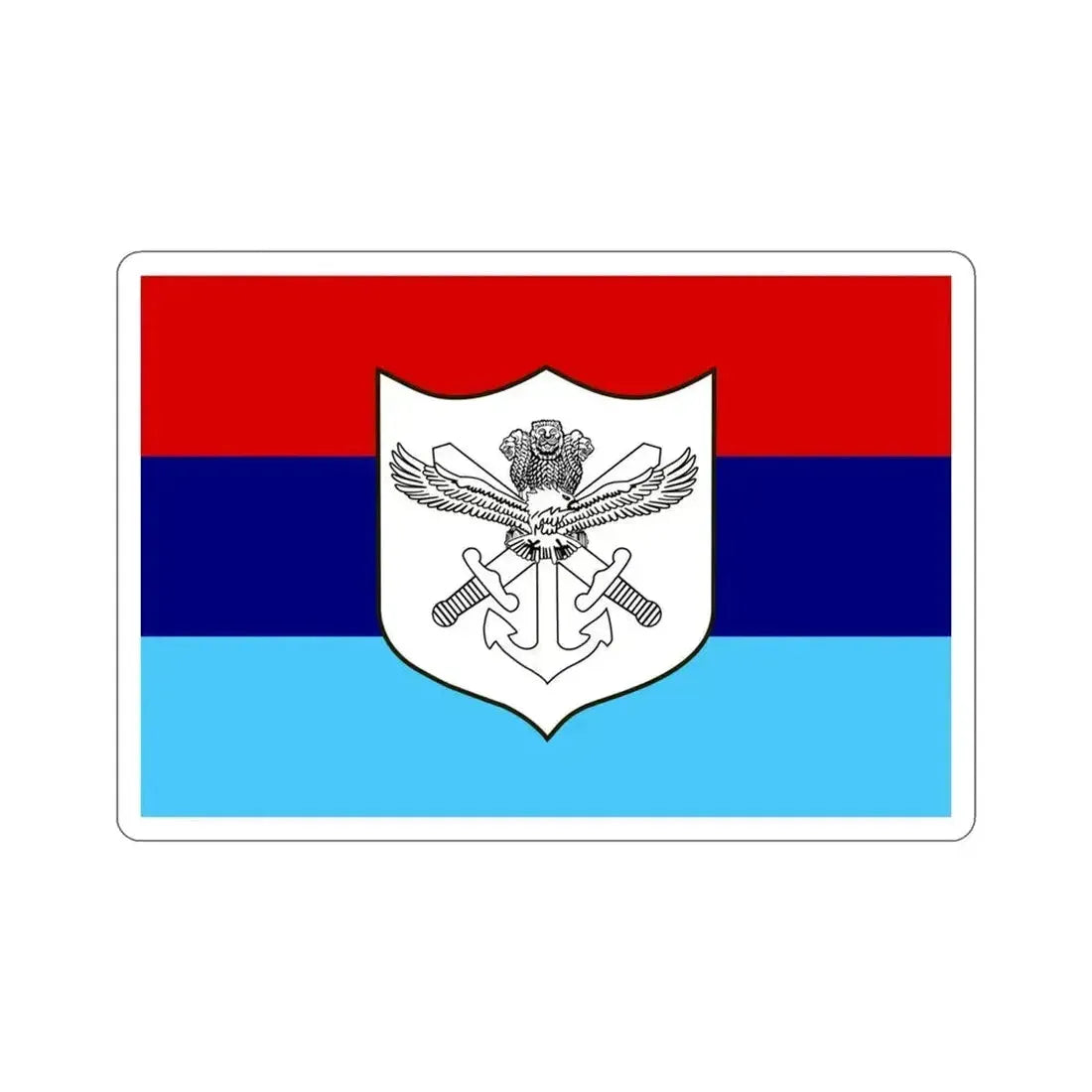 Indian Armed Forces Flag (India) STICKER Vinyl Die-Cut Decal 4 Inch - The Sticker Space