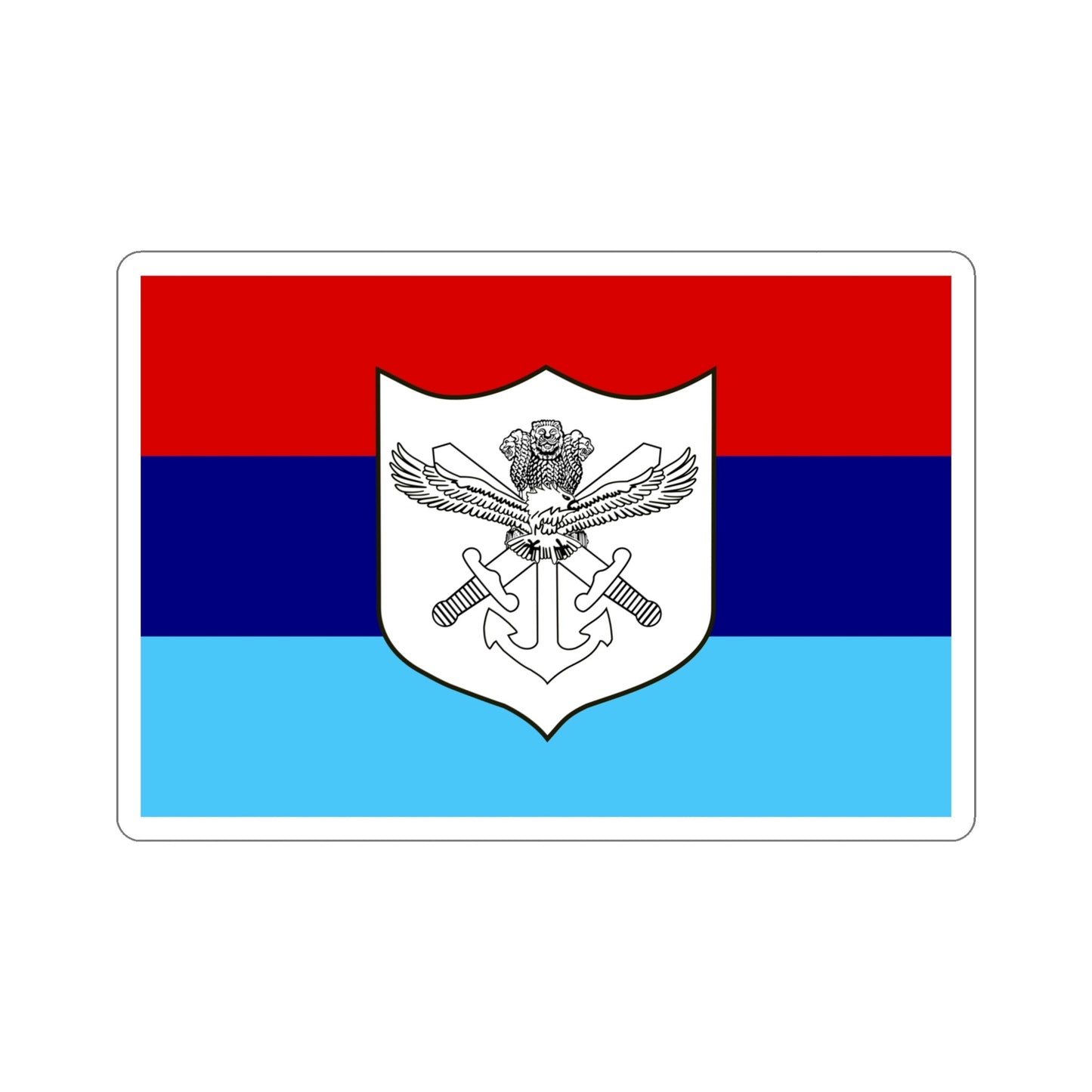 Indian Armed Forces Flag (India) STICKER Vinyl Die-Cut Decal-5 Inch-The Sticker Space