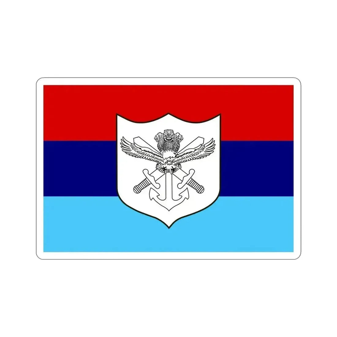 Indian Armed Forces Flag (India) STICKER Vinyl Die-Cut Decal 6 Inch - The Sticker Space