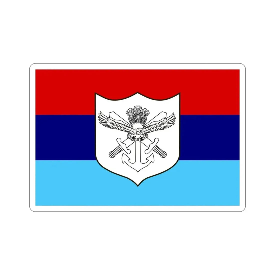 Indian Armed Forces Flag (India) STICKER Vinyl Die-Cut Decal - The Sticker Space