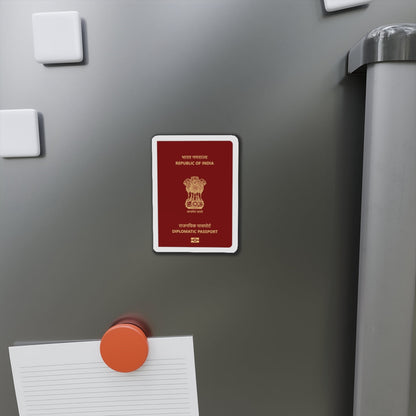 Indian Diplomatic Passport - Die-Cut Magnet-The Sticker Space