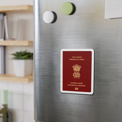 Indian Diplomatic Passport - Die-Cut Magnet-The Sticker Space