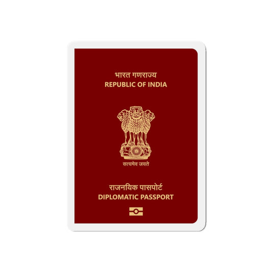 Indian Diplomatic Passport - Die-Cut Magnet-6 × 6"-The Sticker Space