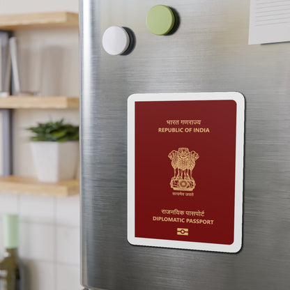 Indian Diplomatic Passport - Die-Cut Magnet-The Sticker Space