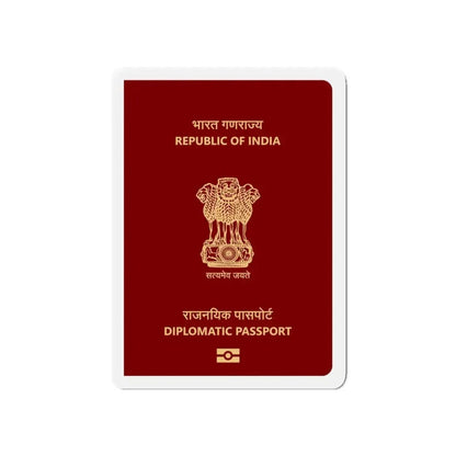 Indian Diplomatic Passport - Refrigerator Magnet 5 Inch - The Sticker Space