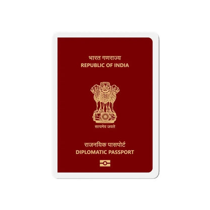 Indian Diplomatic Passport - Refrigerator Magnet 6 Inch - The Sticker Space