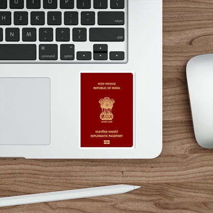 Indian Diplomatic Passport STICKER Vinyl Die-Cut Decal-The Sticker Space