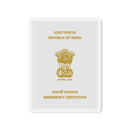 Indian Emergency Certificate - Refrigerator Magnet - The Sticker Space