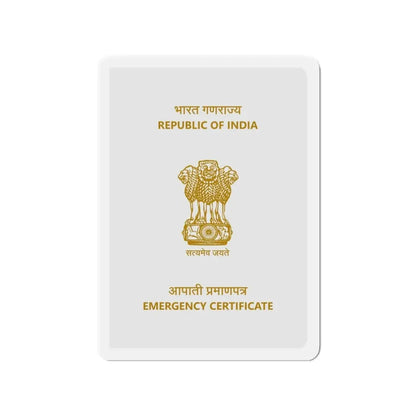 Indian Emergency Certificate - Refrigerator Magnet - The Sticker Space