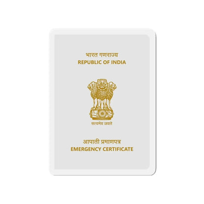 Indian Emergency Certificate - Refrigerator Magnet - The Sticker Space