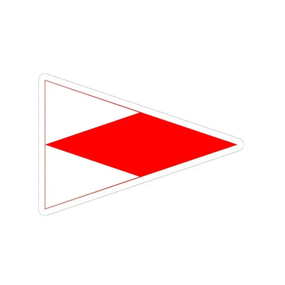 Indian Harbor Yacht Club Burgee (United States) STICKER Vinyl Kiss-Cut Decal 6 Inch White - The Sticker Space