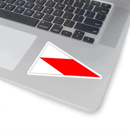 Indian Harbor Yacht Club Burgee (United States) STICKER Vinyl Kiss-Cut Decal - The Sticker Space