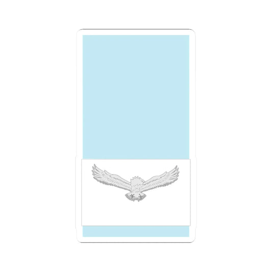 Indian IAF OF 0 (India) (Military Rank) STICKER Vinyl Kiss-Cut Decal 2 Inch White - The Sticker Space