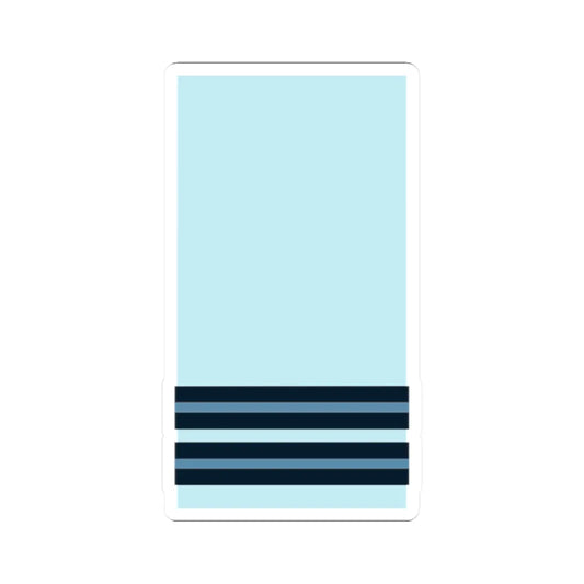 Indian IAF OF 2 (India) (Military Rank) STICKER Vinyl Kiss-Cut Decal 2 Inch White - The Sticker Space