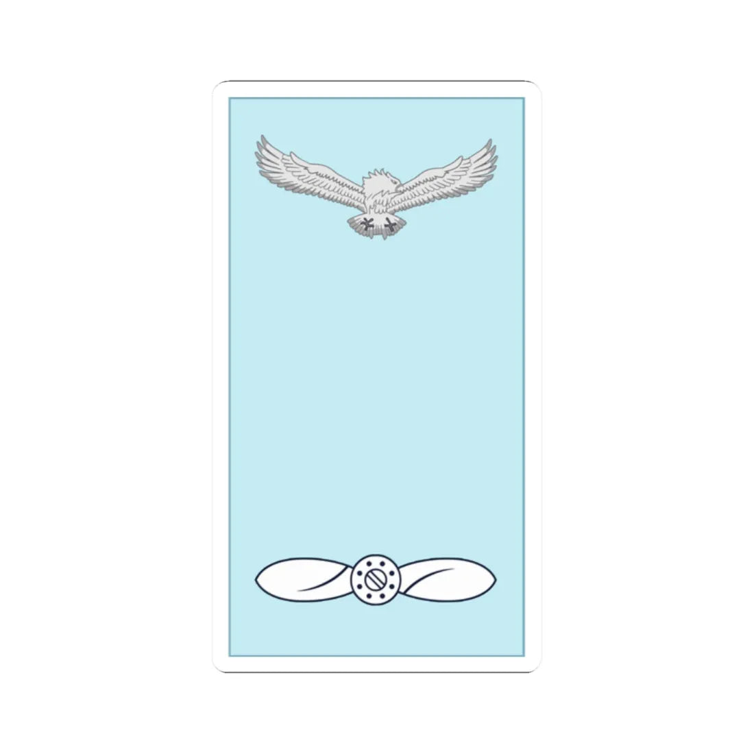 Indian IAF OR 2 (India) (Military Rank) STICKER Vinyl Kiss-Cut Decal 2 Inch White - The Sticker Space