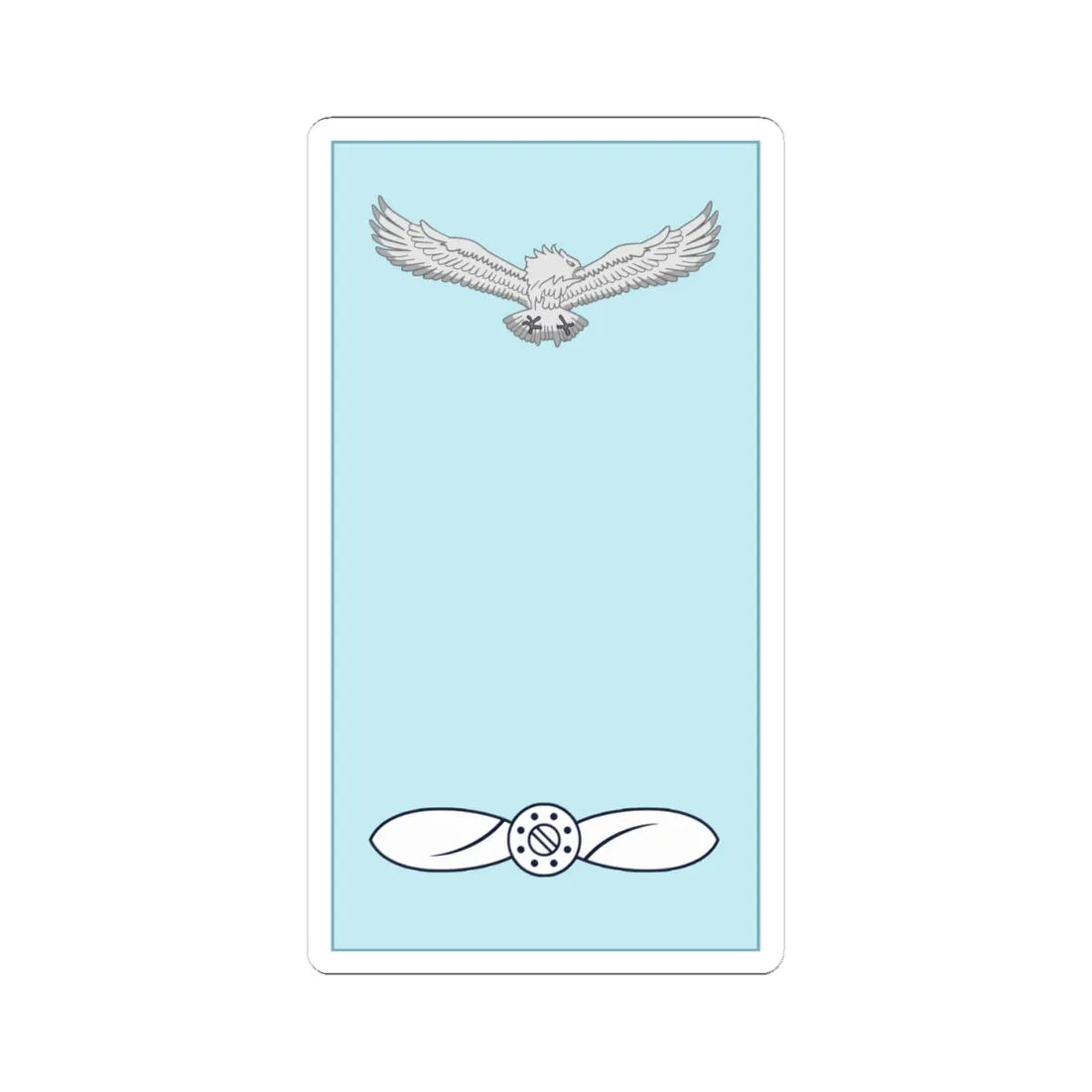 Indian IAF OR 2 (India) (Military Rank) STICKER Vinyl Kiss-Cut Decal 4 Inch White - The Sticker Space