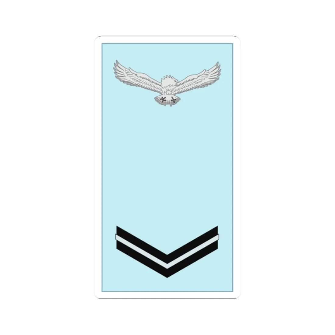 Indian IAF OR 4 (India) (Military Rank) STICKER Vinyl Kiss-Cut Decal 2 Inch White - The Sticker Space