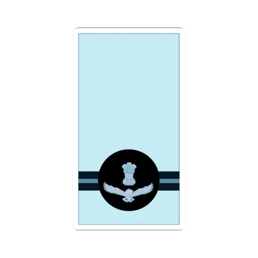 Indian IAF OR 9 (India) (Military Rank) STICKER Vinyl Kiss-Cut Decal 2 Inch White - The Sticker Space