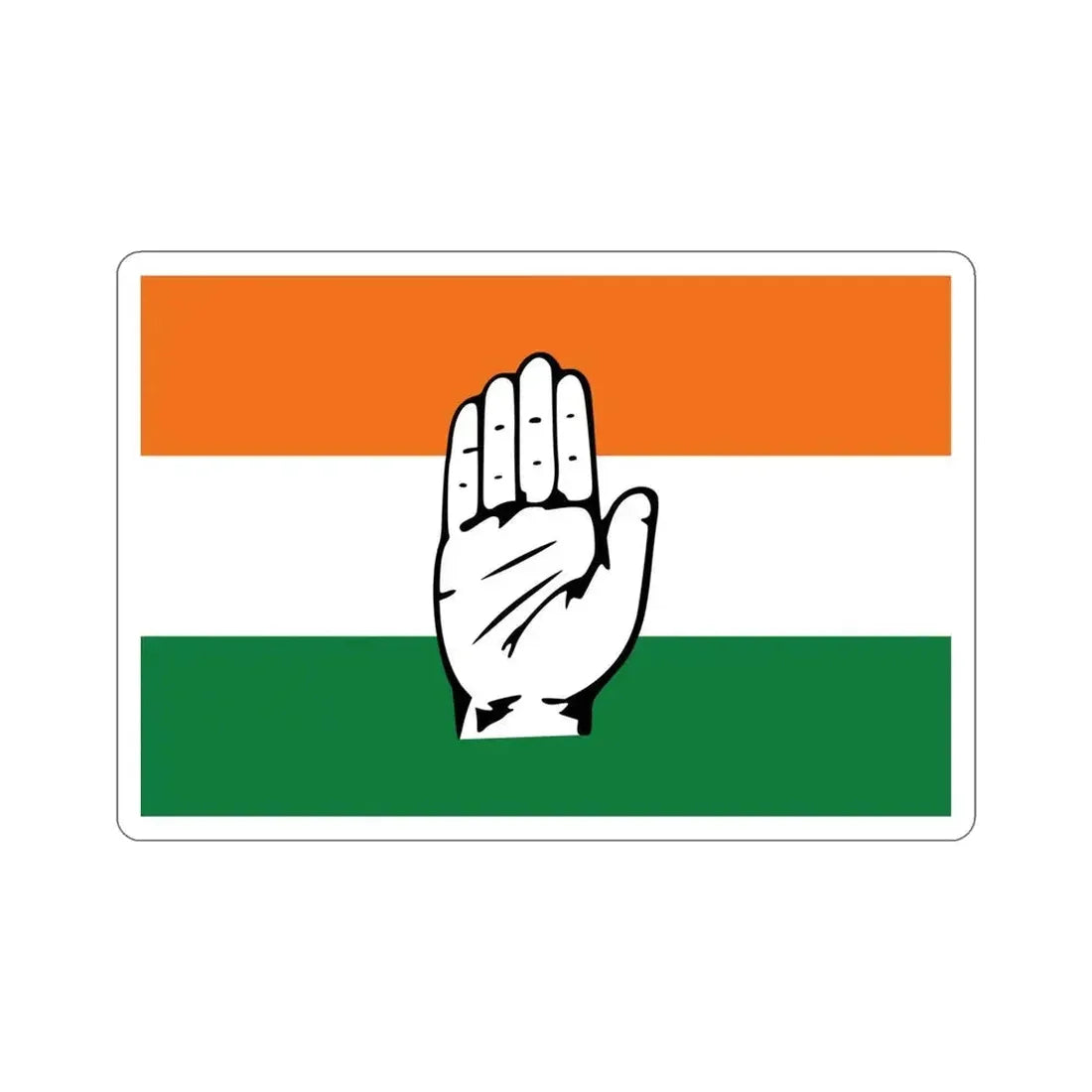 Indian National Congress Flag (India) STICKER Vinyl Die-Cut Decal 5 Inch - The Sticker Space