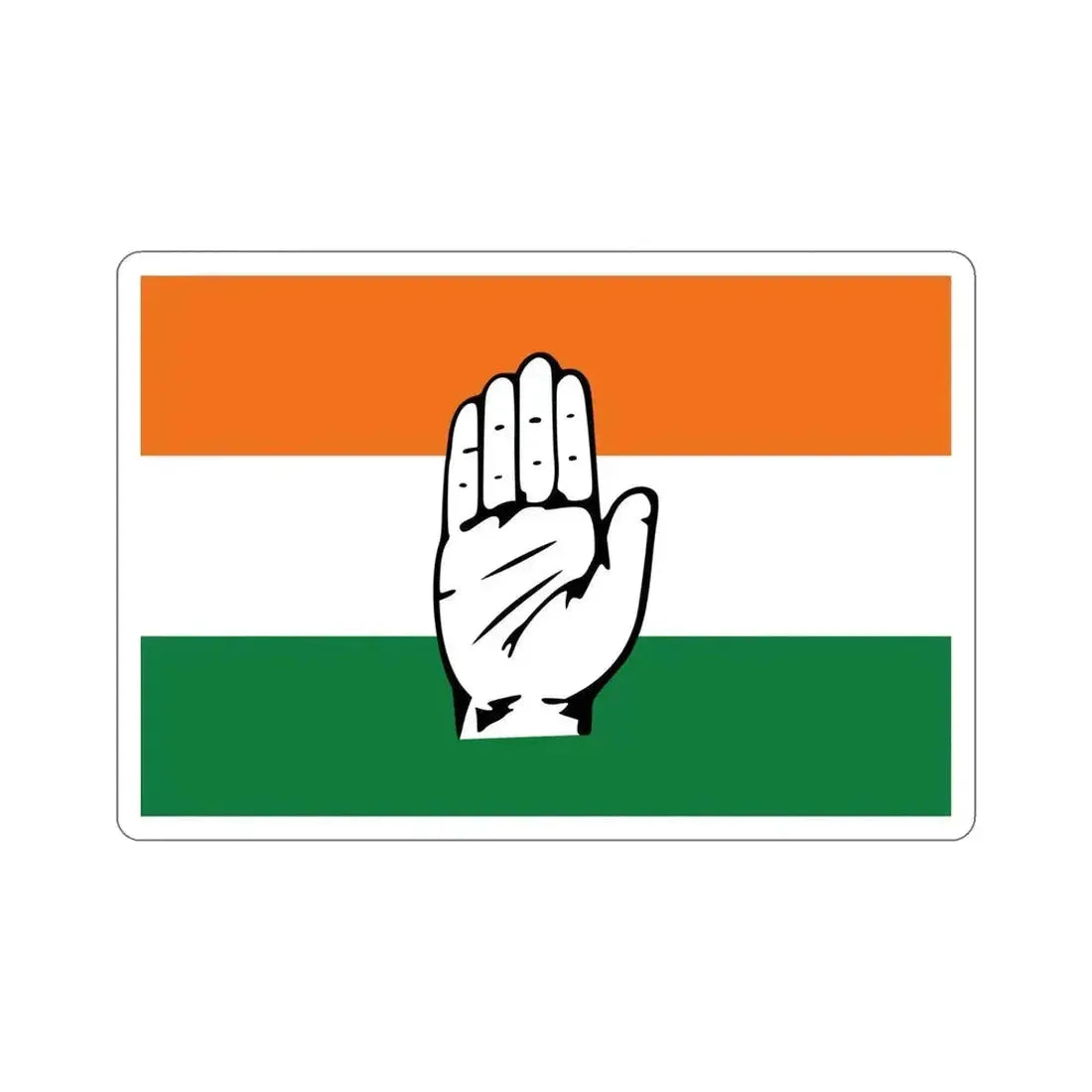 Indian National Congress Flag (India) STICKER Vinyl Die-Cut Decal 6 Inch - The Sticker Space