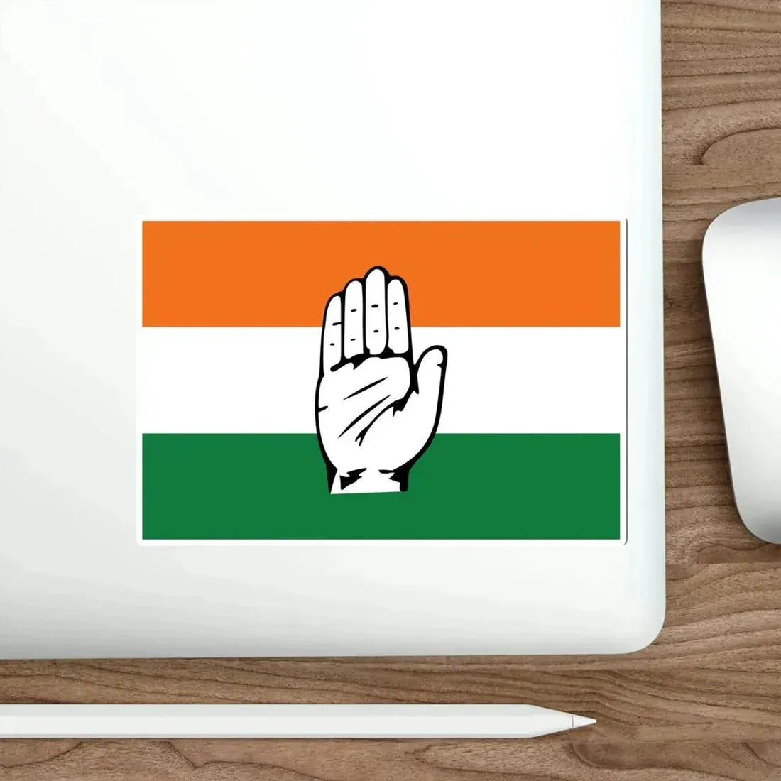 Indian National Congress Flag (India) STICKER Vinyl Die-Cut Decal - The Sticker Space