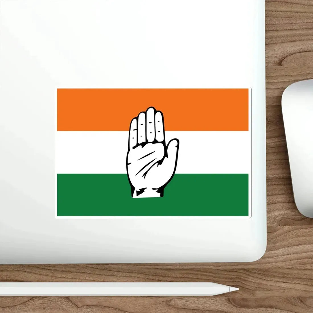 Indian National Congress Flag (India) STICKER Vinyl Die-Cut Decal - The Sticker Space