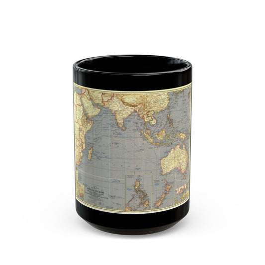 Indian Ocean (1941) (Map) Black Coffee Mug-15oz-The Sticker Space