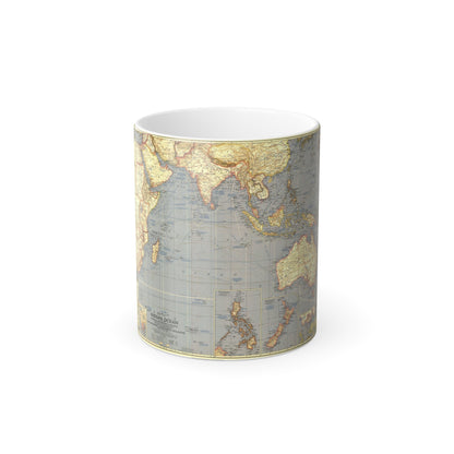 Indian Ocean (1941) (Map) Color Changing Mug 11oz-11oz-The Sticker Space