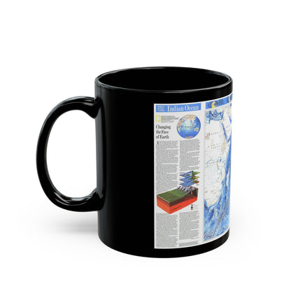 Indian Ocean (1992) (Map) Black Coffee Mug-The Sticker Space