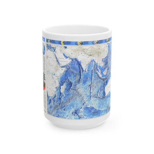 Indian Ocean (1992) (Map) White Coffee Mug-15oz-The Sticker Space