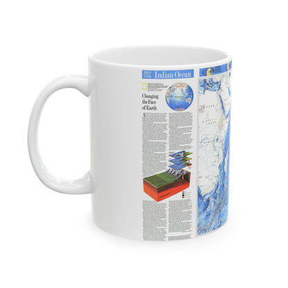 Indian Ocean (1992) (Map) White Coffee Mug-The Sticker Space