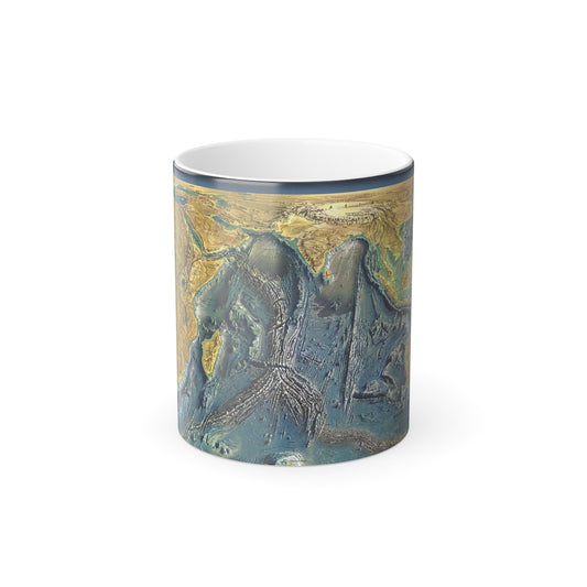 Indian Ocean Floor (1967) (Map) Color Changing Mug 11oz-11oz-The Sticker Space