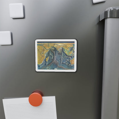 Indian Ocean Floor (1967) (Map) Refrigerator Magnet-The Sticker Space