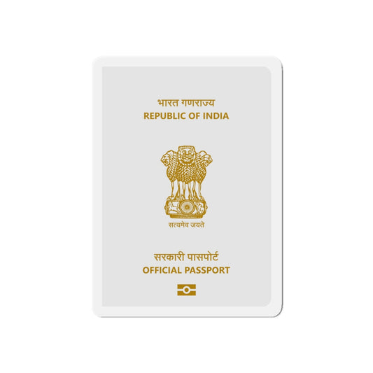 Indian Official Passport - Die-Cut Magnet-6 × 6"-The Sticker Space