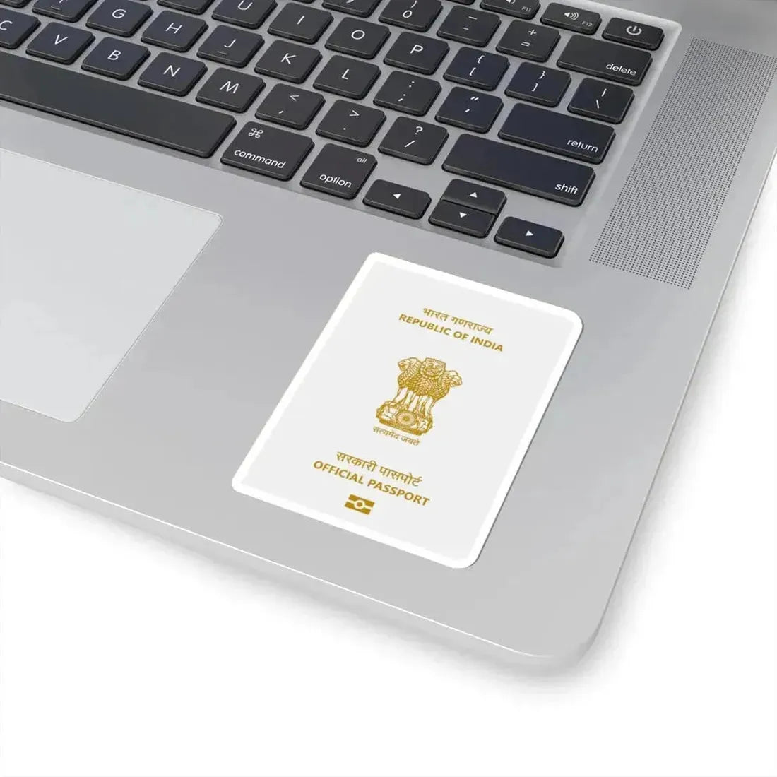 Indian Official Passport - STICKER Vinyl Kiss-Cut Decal - The Sticker Space
