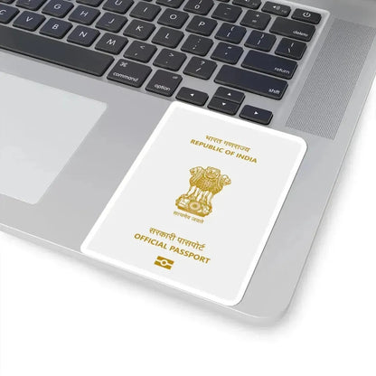 Indian Official Passport - STICKER Vinyl Kiss-Cut Decal - The Sticker Space