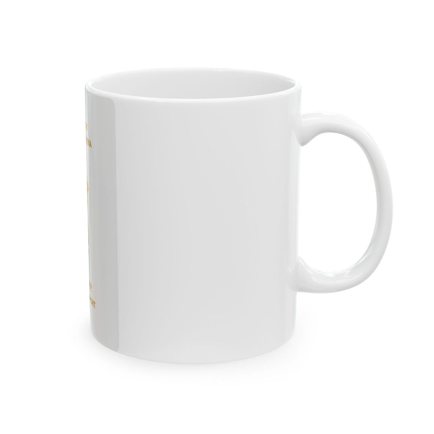 Indian Official Passport - White Coffee Mug