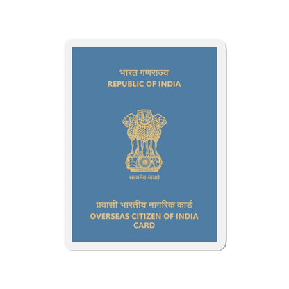 Indian Overseas Card - Die-Cut Magnet-2" x 2"-The Sticker Space