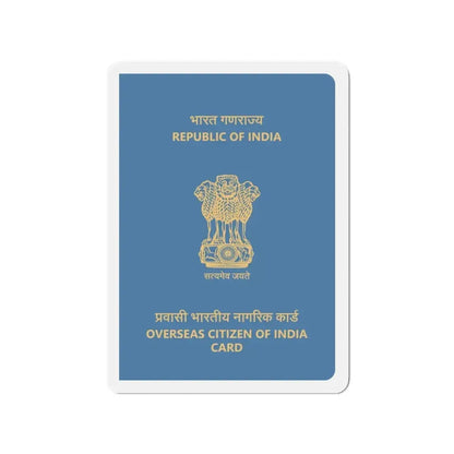 Indian Overseas Card - Refrigerator Magnet 3 Inch - The Sticker Space