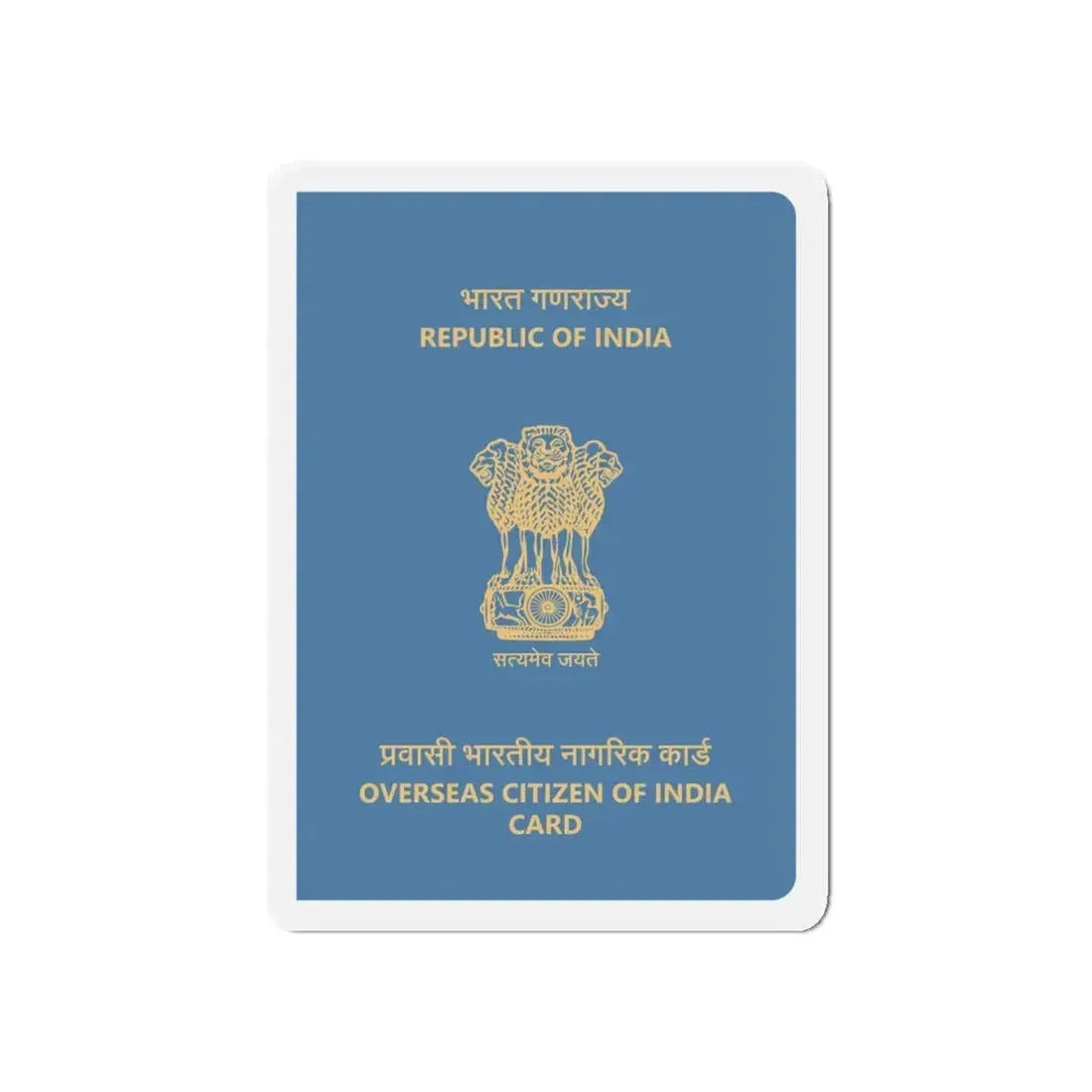 Indian Overseas Card - Refrigerator Magnet 5 Inch - The Sticker Space