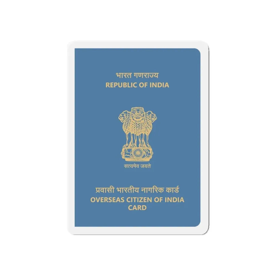 Indian Overseas Card - Refrigerator Magnet - The Sticker Space