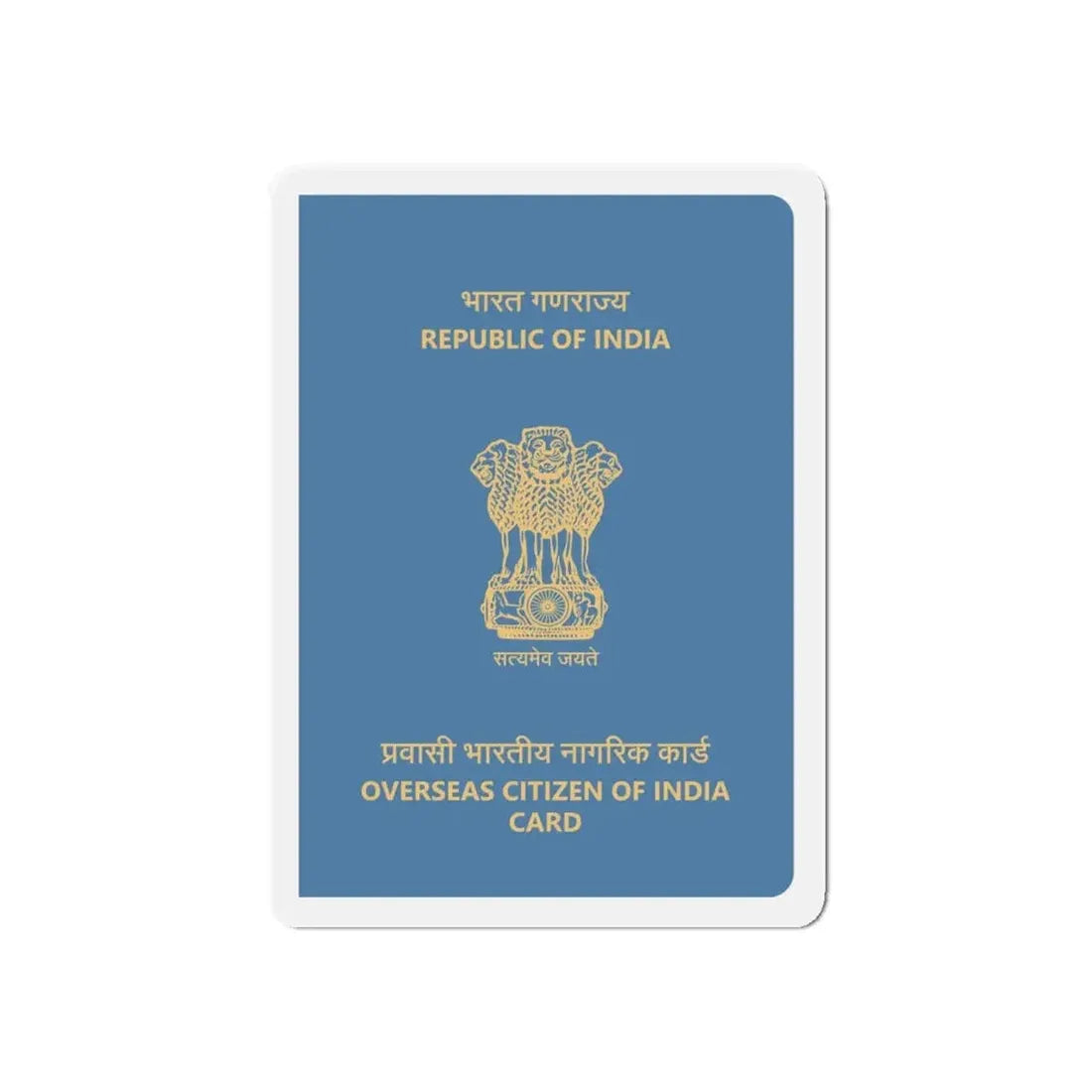 Indian Overseas Card - Refrigerator Magnet - The Sticker Space