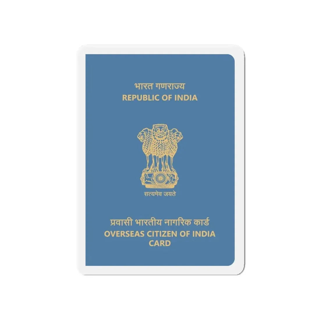 Indian Overseas Card - Refrigerator Magnet - The Sticker Space