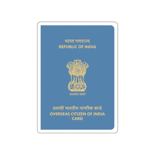 Indian Overseas Card STICKER Vinyl Die-Cut Decal 2 Inch - The Sticker Space