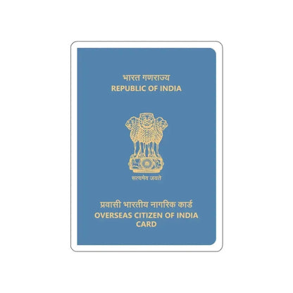 Indian Overseas Card STICKER Vinyl Die-Cut Decal 3 Inch - The Sticker Space