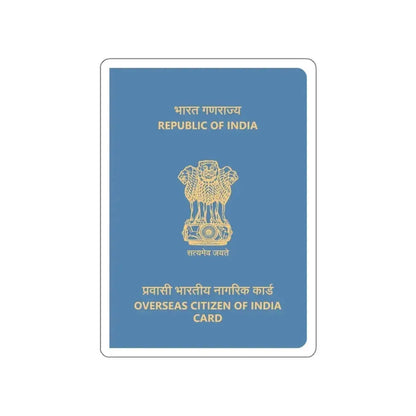Indian Overseas Card STICKER Vinyl Die-Cut Decal 4 Inch - The Sticker Space