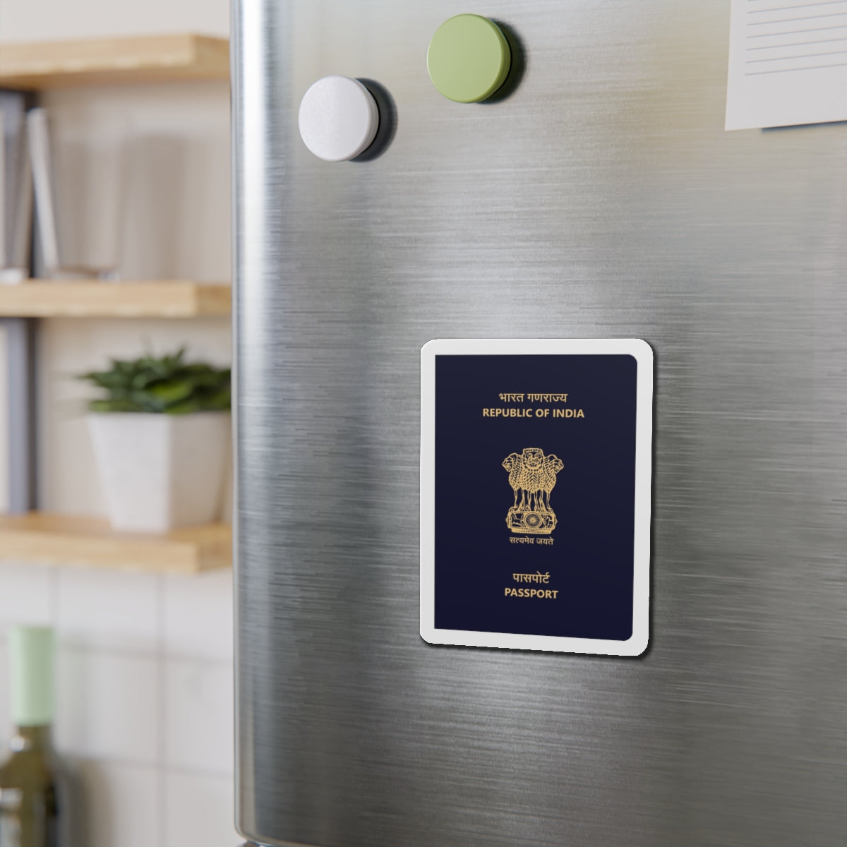 Indian Passport - Die-Cut Magnet-The Sticker Space