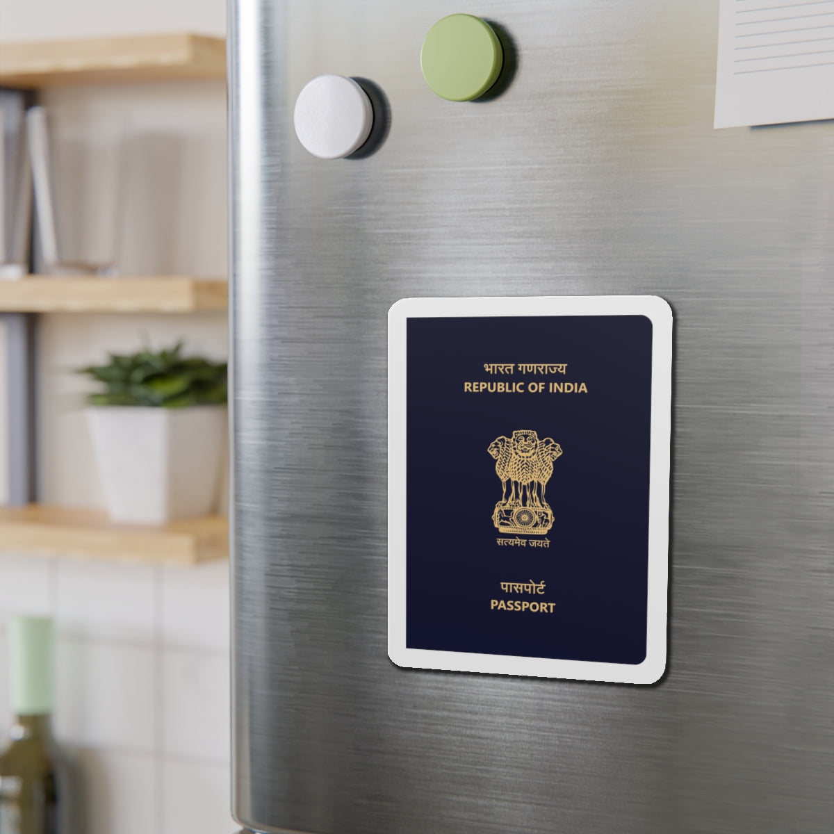 Indian Passport - Die-Cut Magnet-The Sticker Space